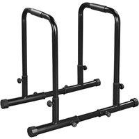 KORVIXA Dip Bar Station Stands Pull Up Bars in Black | Size: 0-12 m