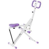 FLAVORA 2 in 1 Squat & Rowing Machine, Foldable Glute in Purple | Size: 0-12 m