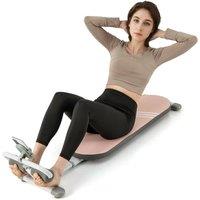 NESTLUNE Multifunctional Sit Up Bench Adjustable Workout Bench in Pink | Size: 0-12 m