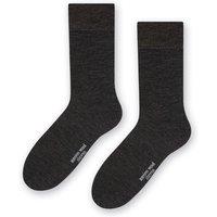 Steven Men's Warm Soft Merino Wool Ribbed Dress Socks in Grey | Size: 9-11