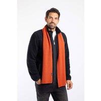 Weird Fish Men's Stornoway Ribbed Scarf in Orange