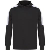 Finden & Hales Men's Team Contrast Panel Hoodie in Black | Size: XS