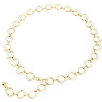MODISHION Women's Adjustable Metal O-ring Waist Chain in Gold