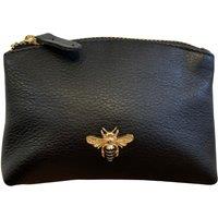 Mala leather Women's Mason Bee Leather RFID Coin & Card Purse in Black | Size: Small