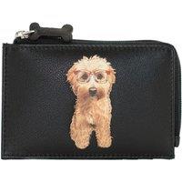 Mala leather Women's Cocos Dog Leather RFID Coin & Card Purse in Black