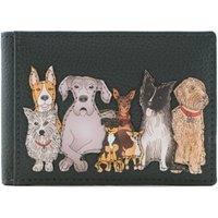 Mala leather Women's Kennel Crew Dogs RFID Bus ID & Card Leather Holder in Dark Grey | Size: Small