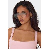 EGO Women's Oversized Sunglasses in Dusty Pink