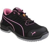 Puma Safety Women's 'Fuse Tech' Safety Trainers in Black | Size: 4