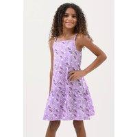 Enorsia Girl's Girls Sleeveless Tiered Jersey Dress in Purple | Size: 18-24 m