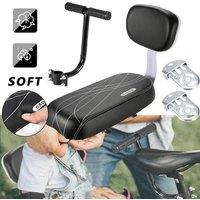 SPETLEK Bike Seat Bike Back Seat Cushion Bicycle Armrest Child Seat in Black | Size: 0-12 m