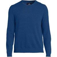 Lands' End Men's Tall Crew Neck Cashmere Jumper in Dark Blue | Size: 2XL