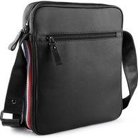 PRIMEHIDE Men's 'Texan' Leather Shoulder Style Travel Flight Bag in Black