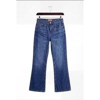 Giesto Men's Mid-Waist Flare Jeans in Mid Blue | Size: Medium