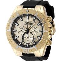 Invicta Men's IN-49222 Aviator 49mm Quartz Watch in Black