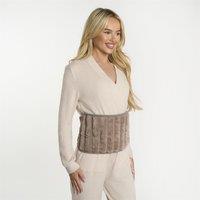 OHS Ribbed Fleece Hot Water Bottle Belt Adjustable Heating Wrap in Medium Beige