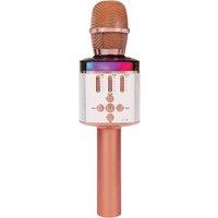 Easy Karaoke 'EKM10' Bluetooth Karaoke Microphone with Speaker & Lights - Rose Gold