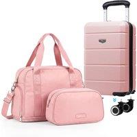 Lugg Jetset 3-Piece Travel Set - 40cm Suitcase, Duffel Bag & Toiletry Bag in Rose Gold