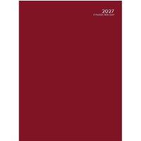 MANTRARAJ 2027 Diary A4 2 Pages Per Day Diary Year Planner Office Desk Diary in Red