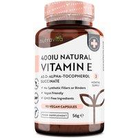 Nutravita Vitamin E 400 IU 90 Capsules 3 Month Supply in Pink | Size: 90 Caps