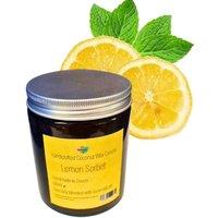 Natural Spa Cosmetics Lemon Sorbet Hand-Poured Coconut Wax Candle | Size: Small