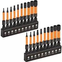 SPETLEK 50mm Hex Allen Key Impact Driver Screwdriver Bits in Orange | Size: 125mm