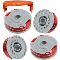 FLAVORA 4spool+1cap Strimmer Trimmer Spool & Cap in Orange | Size: 10g