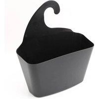 SPETLEK Black Bathroom Storage Caddy Basket W/ Self-Draining | Size: Large