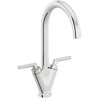 KORVIXA Modern Kitchen Sink Mixer Taps in Silver | Size: 10000mm x 520mm