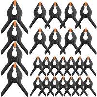 SPETLEK 26X Heavy Duty Spring Clamps 25pcs 2 in Black