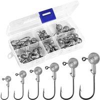 SPETLEK 50 pcs Micro Jig Heads 6 sizes in Silver