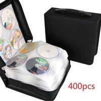 SPETLEK CD DVD Disc Carry Case Holder Protector Storage Bag 400 Discs in Black