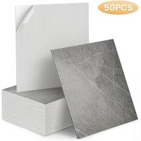 SPETLEK Grey Marble Self-Adhesive Wall Tiles Wall Hanging Decor | Size: 100 cm x 100 cm