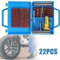 NESTLUNE 22pcs Set Heavy Duty Tyre Puncture Repair Tool Car in Blue | Size: 10000mm x 520mm