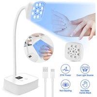 FLAVORA UV LED Nail Lamp Cordless Gooseneck Flash Cure UV Light in White | Size: 1000ml
