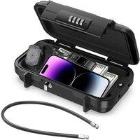 FLAVORA Personal 4-Digit Combination Locking Safety Storage Box in Black | Size: 500mm