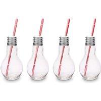 Bar Bespoke Mixology Edison Clear Glass Light Bulb 400ml - Set of 4