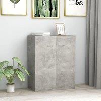 Berkfield Home Sideboard Concrete Grey 60x30x75 cm Engineered Wood | Size: 60 x 30 x 75 cm