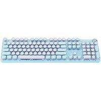 Living and Home Wired Retro Typewriter Mechanical Keyboard, 104 Keys in Blue