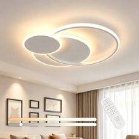 Goeco Modern LED Ceiling Light, 38W, Dimmable Flush Mount with Remote White