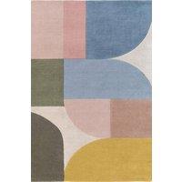 Ted Baker Piccadilly Hand Woven Wool Rug Abstract Multicolour | Size: 160 cm x 230 cm