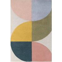 Ted Baker Savile Hand Woven Wool Rug Abstract Multicolour Living Room | Size: 200 cm x 290 cm