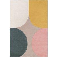 Ted Baker Cecil Hand Woven Wool Rug Abstract Multicolour Living Room | Size: 160 cm x 230 cm