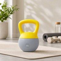 STILVORA 6 kg Soft Kettlebell with Non-Slip Handle in Grey