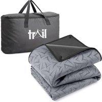 Trail Outdoor Leisure Trail Fleece Tent Awning Carpet Groundsheet Mat 290x290cm in Grey | Size: 290x290 cm