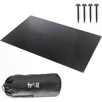 Trail Outdoor Leisure Trail Tent Footprint Groundsheet Protector Universal 590x370cm in Black | Size: 590x370 cm