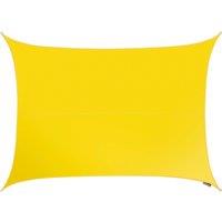 Primrose 5m x 4m Waterproof Patio Sun Shade Sail Canopy 98% UV Block Free Rope in Yellow