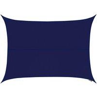 Primrose 5m x 4m Waterproof Patio Sun Shade Sail Canopy 98% UV Block Free Rope in Blue