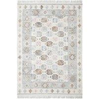 FurnitureboxUK Maren Grey Kilim Patterned Indoor / Outdoor Rug 160x230cm in Light Grey | Size: 230 cm x 160 cm