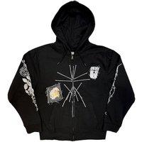 Bring Me The Horizon Nailed Symbol Zipped Hoodie in Black | Size: XL