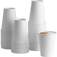 ECONX 12oz Disposable Single Wall Paper Cups Cold Coffee Drinks Takeaway Cup in White | Size: 1000 Pieces